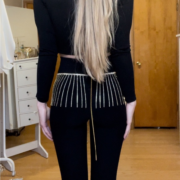 Gold rhinestone skirt - Picture 8 of 10